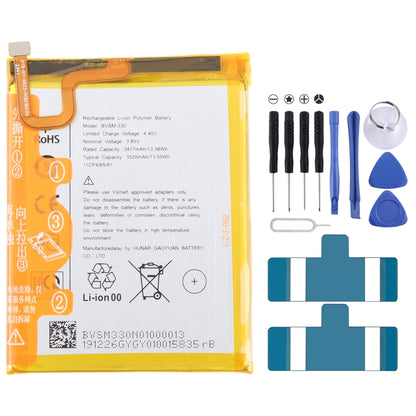 Remplacement de la batterie, For VSMART BVSM-420 4450mAh, For VSMART BVSM-330 3520mAh, For VSMART BVSM-620 4000mAh, For VSMART BVSM-340 3500mAh, For Vsmart joy 3 plus BVSM-430 5000mAh, For VSMART BVSM-220 2550mAh, For VSMART BVSM-230 BVSM230 3000mAh   ...