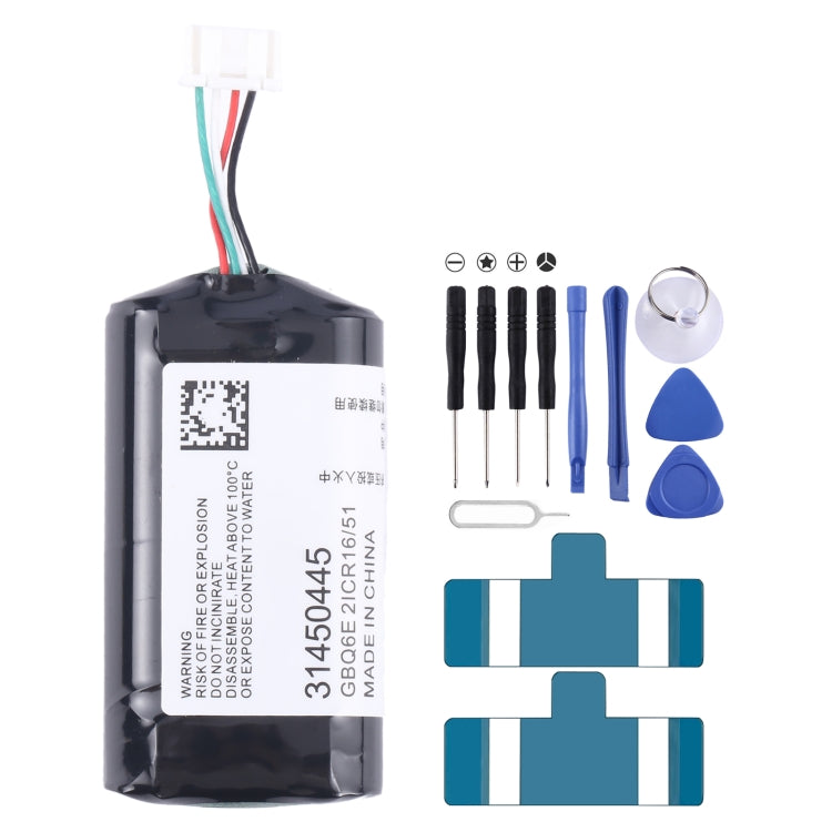 Remplacement de la batterie, For VOLVO 31450445 GBQ6E BP15 450mAh