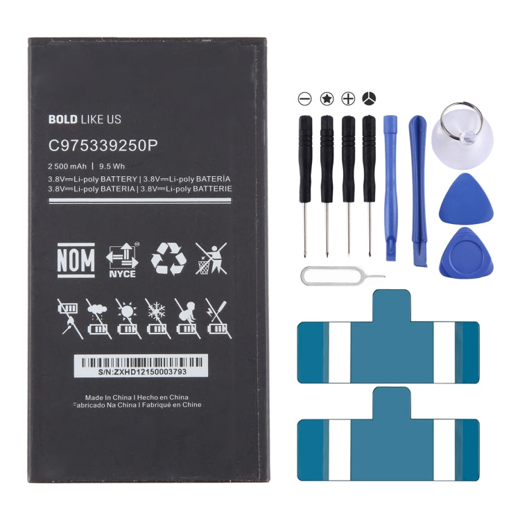 Remplacement de la batterie, For BLU G71 G0430WW C976447500L 5000mAh, For BLU Dash X Plus LTE D0030UU  C975339250P 2500mAh, For BLU C906646400L 4000mAh