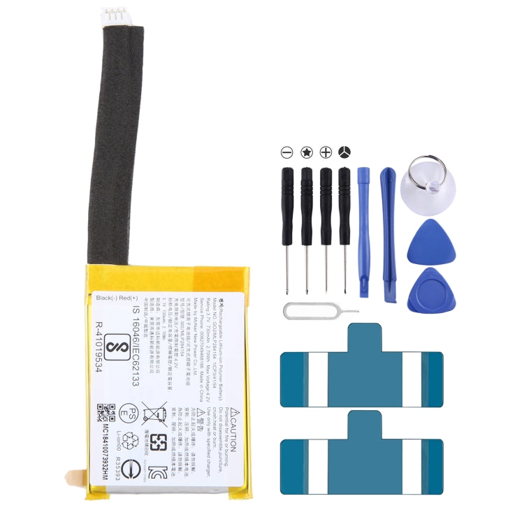Remplacement de la batterie, For JBL Go 2 2h G02/MLP284154 1ICP3/41/54 730mAh