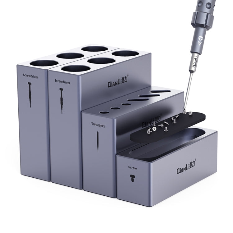 Boîte de rangement modulaire multifonctionnelle en alliage d'aluminium QianLi iCube