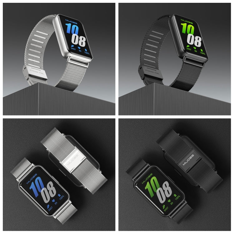 Bracelet de montre en métal à boucle Mijobs Milan, For Samsung Galaxy Fit 3