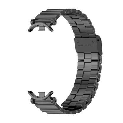 Mijobs GT4 Bracelet de montre en métal avec boucle en bambou, For Xiaomi Smart Band 10 / 9 / 8