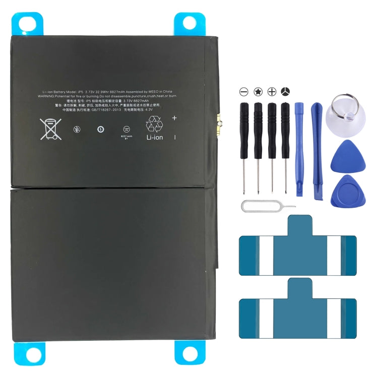 Remplacement de la batterie, For iPad 7/8/9 10.2, For iPad 9.7 2018 A1893 A1954, For iPad 2017 A1822 A1823, For iPad Pro 9.7 A1664/A1675/A1674/A1673, For iPad Air 2 2014 A1567 A1566 A1547, For iPad 5 Air 1 A1474 A1475 A1476
