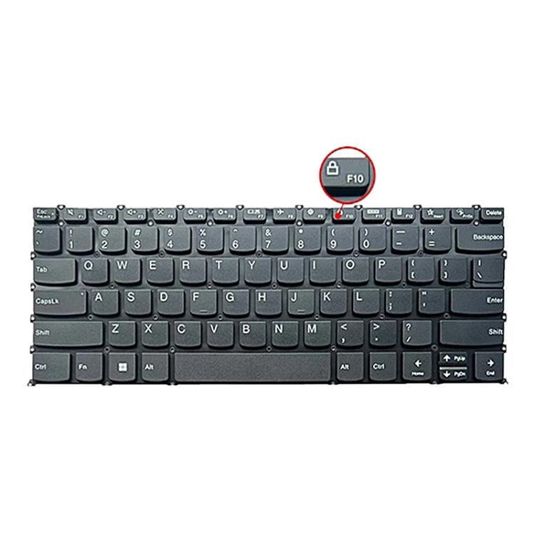 Clavier rétroéclairé pour ordinateur portable version américaine, touche F10 avec icône de verrouillage