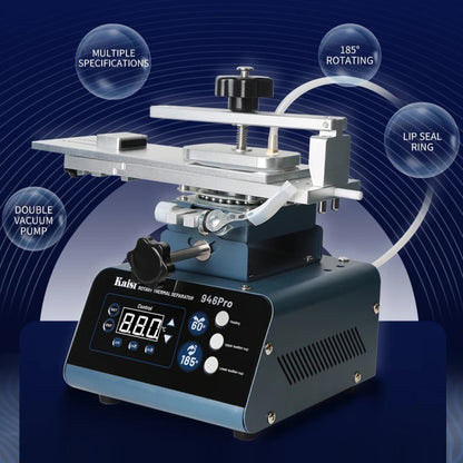 Machine thermique rotative de séparateur d'écran tactile d'affichage à cristaux liquides de Kaisi 946 Pro avec les doubles pompes à vide, US Plug, EU Plug, UK Plug