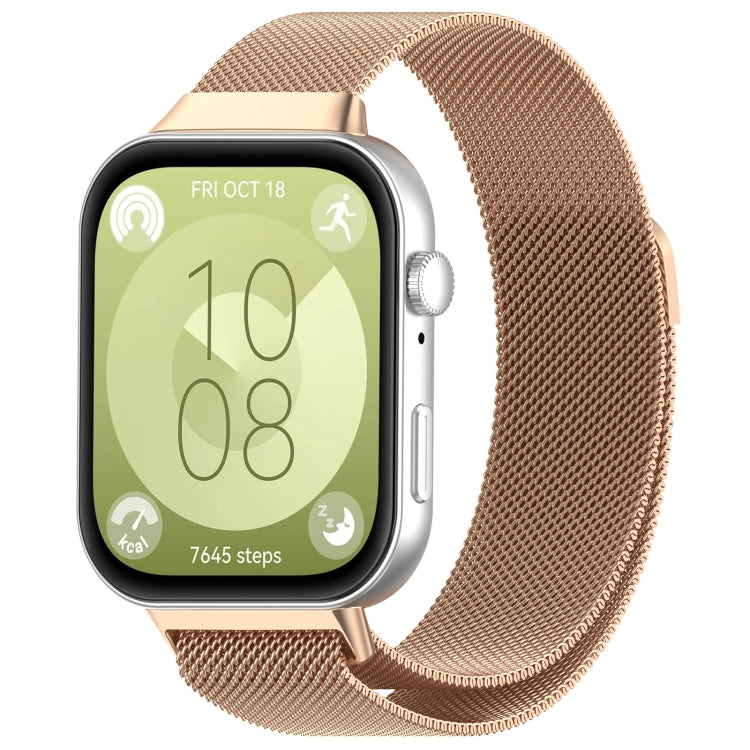 Bracelet de montre en métal milanais, For Huawei Watch Fit3