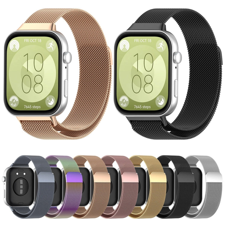Bracelet de montre en métal milanais, For Huawei Watch Fit3