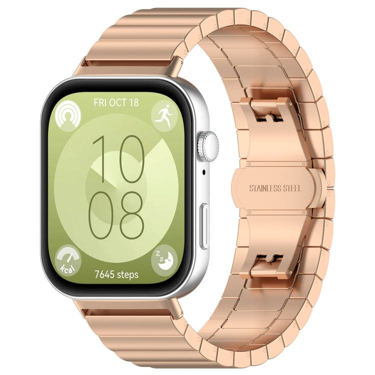 Bracelet de montre en acier inoxydable à une perle, For Huawei Watch Fit 5 / Fit 5 Pro / Fit 4 / Fit 3