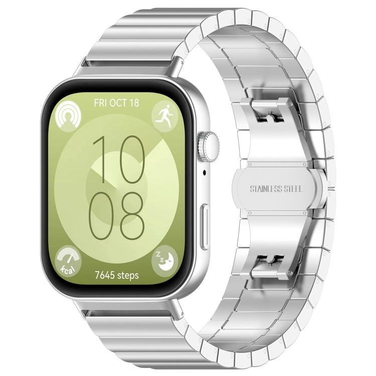 Bracelet de montre en acier inoxydable à une perle, For Huawei Watch Fit 5 / Fit 5 Pro / Fit 4 / Fit 3