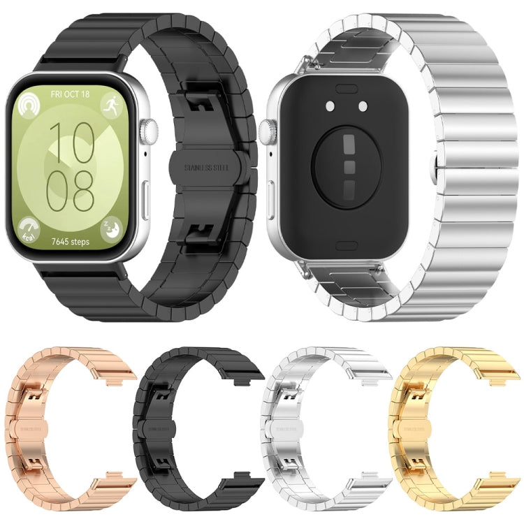 Bracelet de montre en acier inoxydable à une perle, For Huawei Watch Fit 5 / Fit 5 Pro / Fit 4 / Fit 3