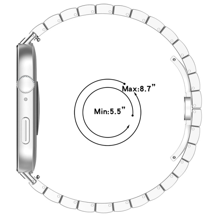 Bracelet de montre en acier inoxydable à une perle, For Huawei Watch Fit 5 / Fit 5 Pro / Fit 4 / Fit 3