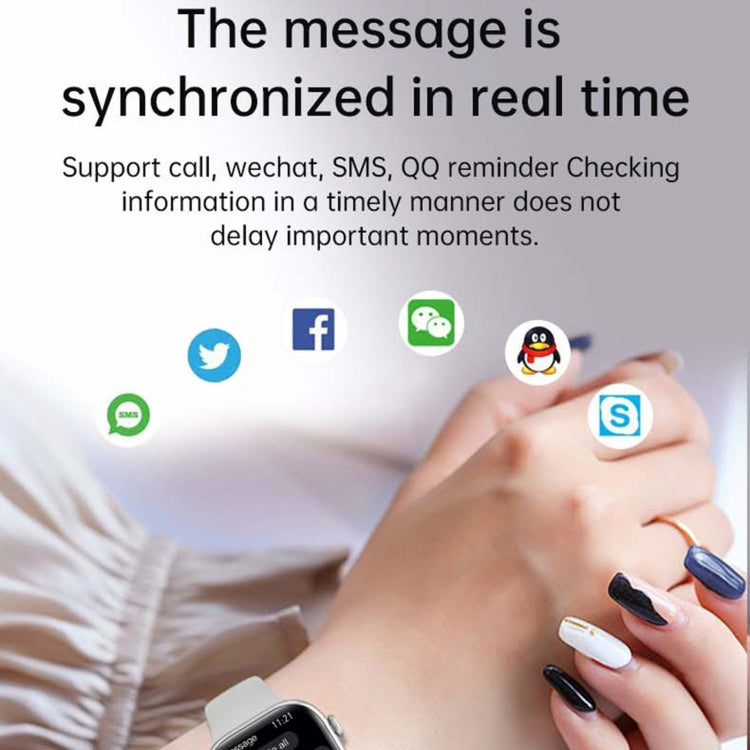 Montre intelligente de sport de remise en forme WS11 MAX de 2,2 pouces, prise en charge des appels Bluetooth/sommeil/oxygène sanguin/fréquence cardiaque/moniteur de santé de la pression artérielle