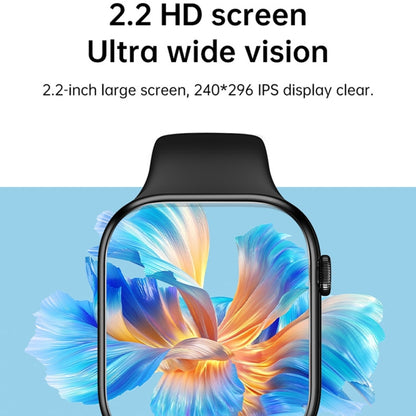 Montre intelligente de sport de remise en forme WS11 MAX de 2,2 pouces, prise en charge des appels Bluetooth/sommeil/oxygène sanguin/fréquence cardiaque/moniteur de santé de la pression artérielle
