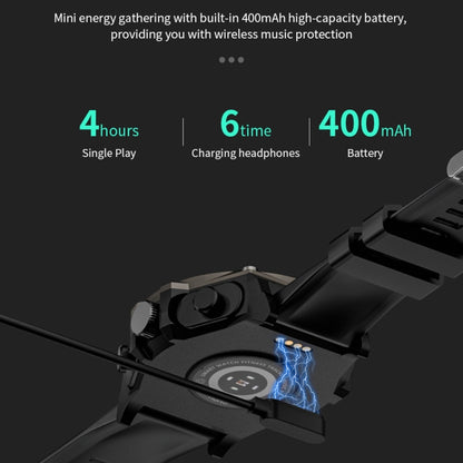 Montre intelligente de sport LC18 1,53 pouces IP67 BT5.0 avec écouteurs, prise en charge des appels Bluetooth/sommeil/oxygène sanguin/fréquence cardiaque/moniteur de santé de la pression artérielle
