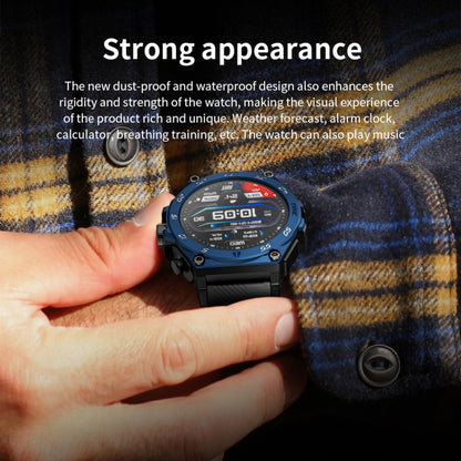 Montre intelligente de sport LC18 1,53 pouces IP67 BT5.0 avec écouteurs, prise en charge des appels Bluetooth/sommeil/oxygène sanguin/fréquence cardiaque/moniteur de santé de la pression artérielle