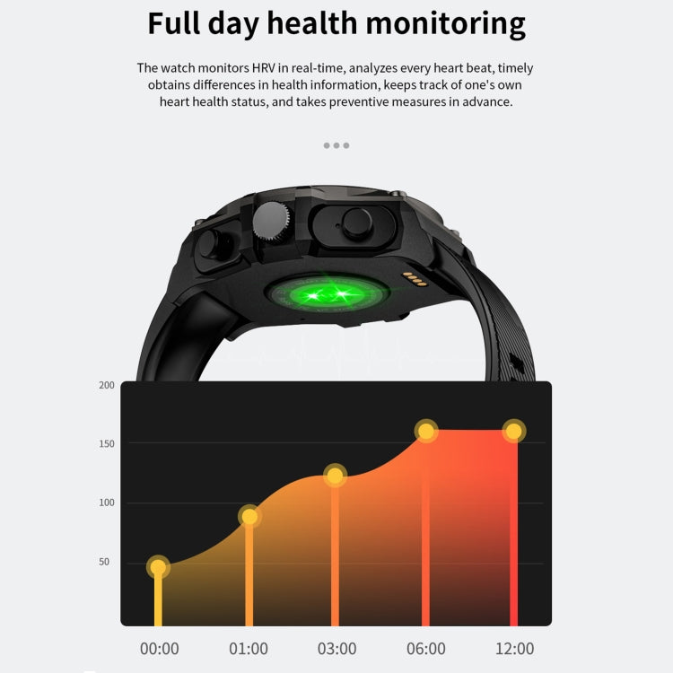 Montre intelligente de sport LC18 1,53 pouces IP67 BT5.0 avec écouteurs, prise en charge des appels Bluetooth/sommeil/oxygène sanguin/fréquence cardiaque/moniteur de santé de la pression artérielle