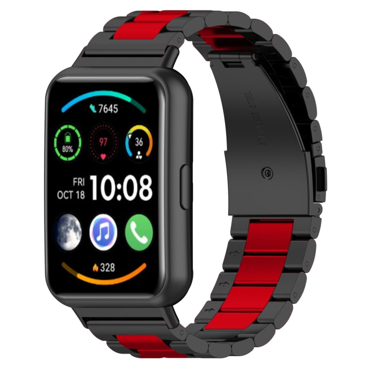 Bracelet de montre en métal en acier inoxydable à trois perles, For Huawei Watch Fit 5 / Fit 5 Pro / Fit 4 / Fit 3