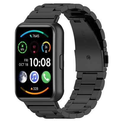 Bracelet de montre en métal en acier inoxydable à trois perles, For Huawei Watch Fit 5 / Fit 5 Pro / Fit 4 / Fit 3