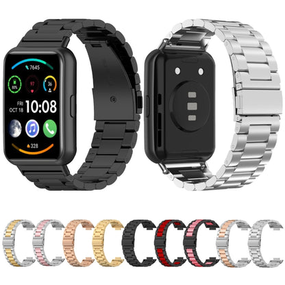 Bracelet de montre en métal en acier inoxydable à trois perles, For Huawei Watch Fit 5 / Fit 5 Pro / Fit 4 / Fit 3