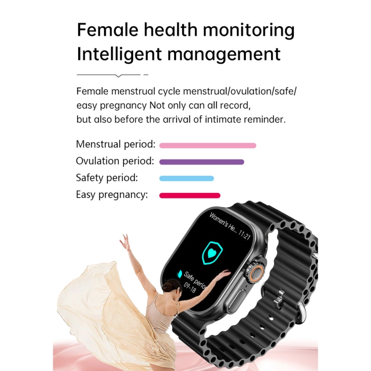 Montre intelligente de sport WS12 ULTRA 2 de 2,2 pouces, code de paiement pris en charge / appel Bluetooth / sommeil / oxygène sanguin / fréquence cardiaque / moniteur de santé de la pression artérielle