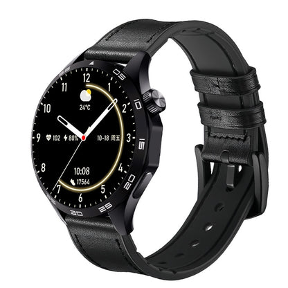 WS-26 1,52 pouces IP67 Sport montre intelligente prise en charge des appels Bluetooth/sommeil/oxygène sanguin/fréquence cardiaque/moniteur de santé de la pression artérielle, Silicone Strap, Steel Strap, Leather Strap