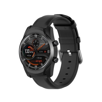 Bracelet en cuir de 22 mm avec boucle à queue ronde, For Ticwatch Pro 2020, For Huawei Watch GT2E, For Samsung Galaxy Watch 3 45mm