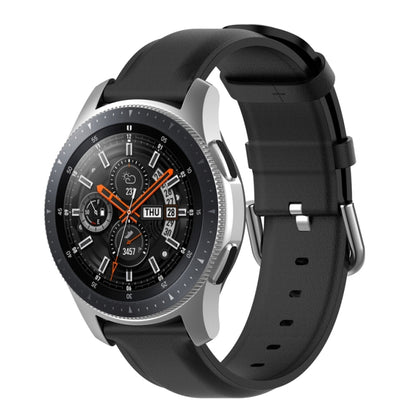 Bracelet en cuir de 22 mm avec boucle à queue ronde, For Ticwatch Pro 2020, For Huawei Watch GT2E, For Samsung Galaxy Watch 3 45mm