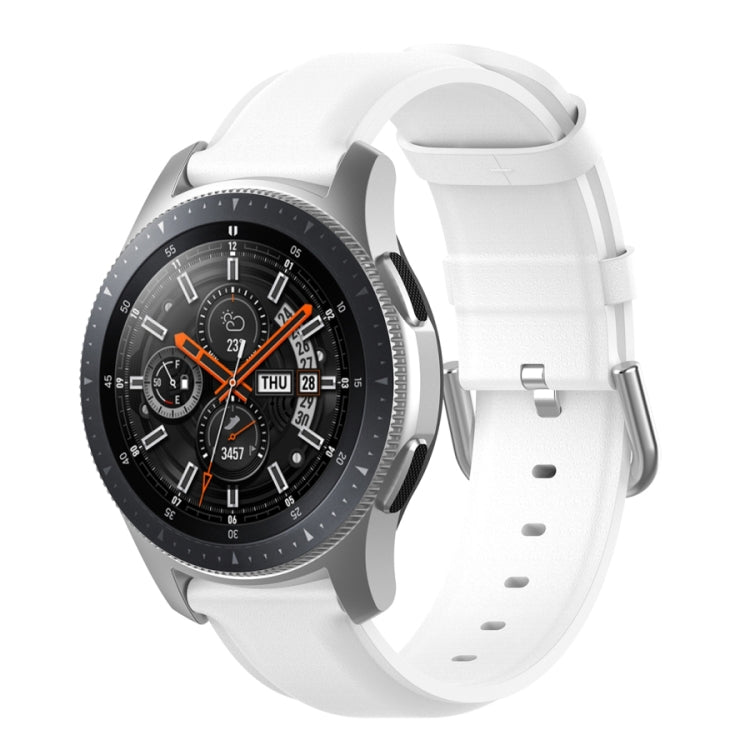 Bracelet en cuir de 22 mm avec boucle à queue ronde, For Ticwatch Pro 2020, For Huawei Watch GT2E, For Samsung Galaxy Watch 3 45mm