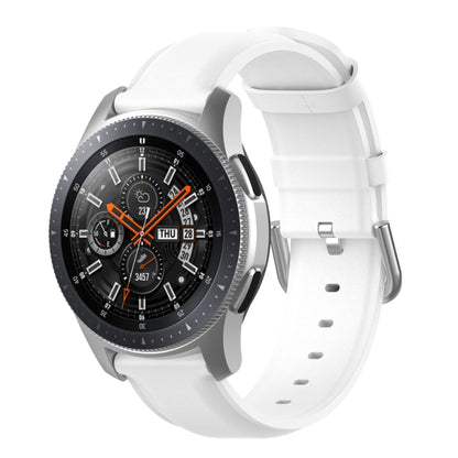 Bracelet en cuir de 22 mm avec boucle à queue ronde, For Ticwatch Pro 2020, For Huawei Watch GT2E, For Samsung Galaxy Watch 3 45mm