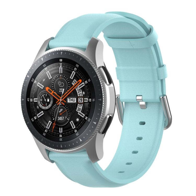 Bracelet en cuir de 22 mm avec boucle à queue ronde, For Ticwatch Pro 2020, For Huawei Watch GT2E, For Samsung Galaxy Watch 3 45mm
