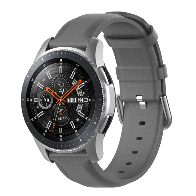Bracelet en cuir de 22 mm avec boucle à queue ronde, For Ticwatch Pro 2020, For Huawei Watch GT2E, For Samsung Galaxy Watch 3 45mm