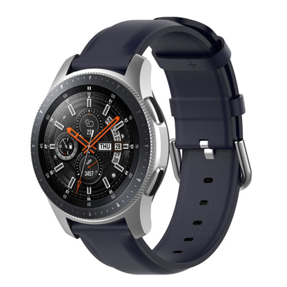 Bracelet en cuir de 22 mm avec boucle à queue ronde, For Ticwatch Pro 2020, For Huawei Watch GT2E, For Samsung Galaxy Watch 3 45mm