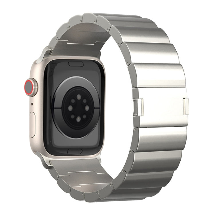 Bracelet de montre en métal titane à boucle magnétique à une perle, For Apple Watch Series 10 46mm, For Apple Watch Series 10 42mm, For Apple Watch SE 2023 44mm, For Apple Watch SE 2023 40mm, For Apple Watch Ultra 2 49mm, For Apple Watch Series 9 45mm ...