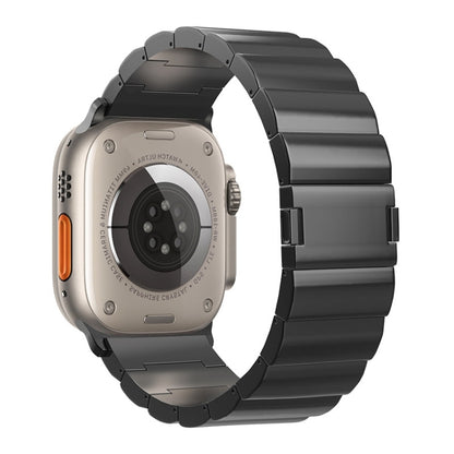 Bracelet de montre en métal titane à boucle magnétique à une perle, For Apple Watch Series 10 46mm, For Apple Watch Series 10 42mm, For Apple Watch SE 2023 44mm, For Apple Watch SE 2023 40mm, For Apple Watch Ultra 2 49mm, For Apple Watch Series 9 45mm ...