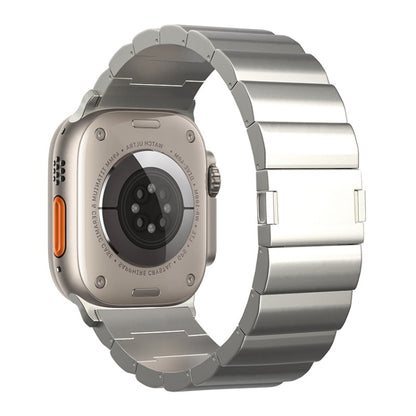 Bracelet de montre en métal titane à boucle magnétique à une perle, For Apple Watch Series 10 46mm, For Apple Watch Series 10 42mm, For Apple Watch SE 2023 44mm, For Apple Watch SE 2023 40mm, For Apple Watch Ultra 2 49mm, For Apple Watch Series 9 45mm ...