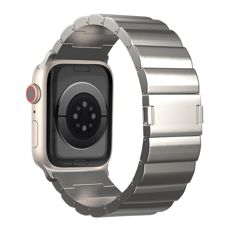 Bracelet de montre en métal titane à boucle magnétique à une perle, For Apple Watch Series 10 46mm, For Apple Watch Series 10 42mm, For Apple Watch SE 2023 44mm, For Apple Watch SE 2023 40mm, For Apple Watch Ultra 2 49mm, For Apple Watch Series 9 45mm ...