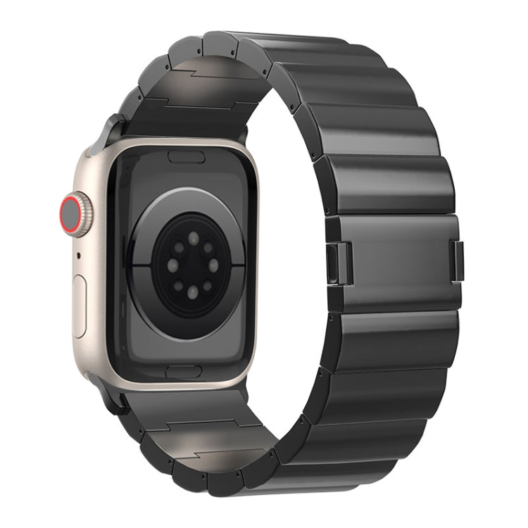 Bracelet de montre en métal titane à boucle magnétique à une perle, For Apple Watch Series 10 46mm, For Apple Watch Series 10 42mm, For Apple Watch SE 2023 44mm, For Apple Watch SE 2023 40mm, For Apple Watch Ultra 2 49mm, For Apple Watch Series 9 45mm ...