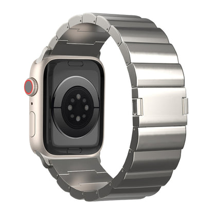 Bracelet de montre en métal titane à boucle magnétique à une perle, For Apple Watch Series 10 46mm, For Apple Watch Series 10 42mm, For Apple Watch SE 2023 44mm, For Apple Watch SE 2023 40mm, For Apple Watch Ultra 2 49mm, For Apple Watch Series 9 45mm ...
