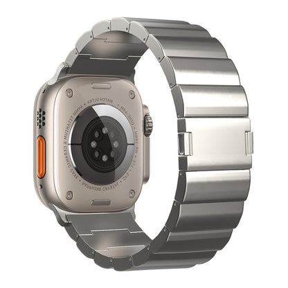 Bracelet de montre en métal titane à boucle magnétique à une perle, For Apple Watch Series 10 46mm, For Apple Watch Series 10 42mm, For Apple Watch SE 2023 44mm, For Apple Watch SE 2023 40mm, For Apple Watch Ultra 2 49mm, For Apple Watch Series 9 45mm ...