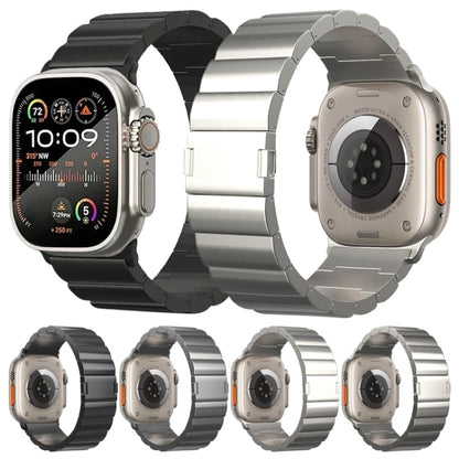 Bracelet de montre en métal titane à boucle magnétique à une perle, For Apple Watch SE 44mm, For Apple Watch Series 6 40mm, For Apple Watch Series 6 44mm, For Apple Watch Series 5 44mm, For Apple Watch Series 5 40mm, For Apple Watch Series 4 44mm      ...