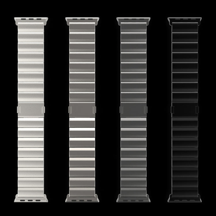 Bracelet de montre en métal titane à boucle magnétique à une perle, For Apple Watch Series 10 46mm, For Apple Watch Series 10 42mm, For Apple Watch SE 2023 44mm, For Apple Watch SE 2023 40mm, For Apple Watch Ultra 2 49mm, For Apple Watch Series 9 45mm ...