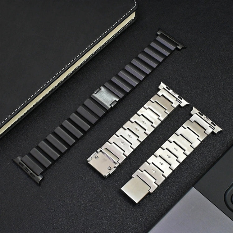 Bracelet de montre en métal titane à boucle magnétique à une perle, For Apple Watch Series 10 46mm, For Apple Watch Series 10 42mm, For Apple Watch SE 2023 44mm, For Apple Watch SE 2023 40mm, For Apple Watch Ultra 2 49mm, For Apple Watch Series 9 45mm ...
