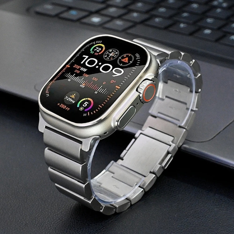 Bracelet de montre en métal titane à boucle magnétique à une perle, For Apple Watch SE 44mm, For Apple Watch Series 6 40mm, For Apple Watch Series 6 44mm, For Apple Watch Series 5 44mm, For Apple Watch Series 5 40mm, For Apple Watch Series 4 44mm      ...
