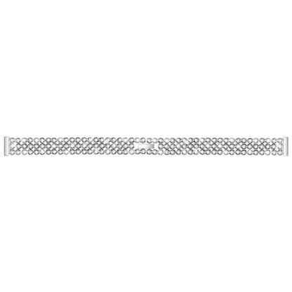 Bracelet de rechange en acier inoxydable serti de diamants, For Xiaomi Mi Band 3 / 4