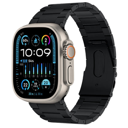 Bracelet de montre en métal titane à trois perles PG63, For Apple Watch Series 10 46mm, For Apple Watch Series 10 42mm, For Apple Watch SE 2023 44mm, For Apple Watch SE 2023 40mm, For Apple Watch Ultra 2 49mm, For Apple Watch Series 9 45mm             ...