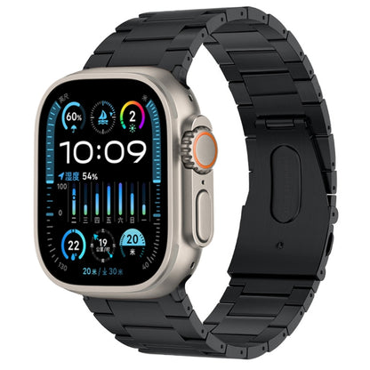 Bracelet de montre en métal titane à trois perles PG63, For Apple Watch Series 10 46mm, For Apple Watch Series 10 42mm, For Apple Watch SE 2023 44mm, For Apple Watch SE 2023 40mm, For Apple Watch Ultra 2 49mm, For Apple Watch Series 9 45mm             ...