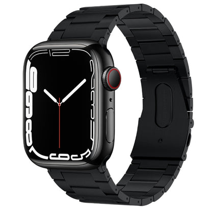 Bracelet de montre en métal titane à trois perles PG63, For Apple Watch Series 10 46mm, For Apple Watch Series 10 42mm, For Apple Watch SE 2023 44mm, For Apple Watch SE 2023 40mm, For Apple Watch Ultra 2 49mm, For Apple Watch Series 9 45mm             ...