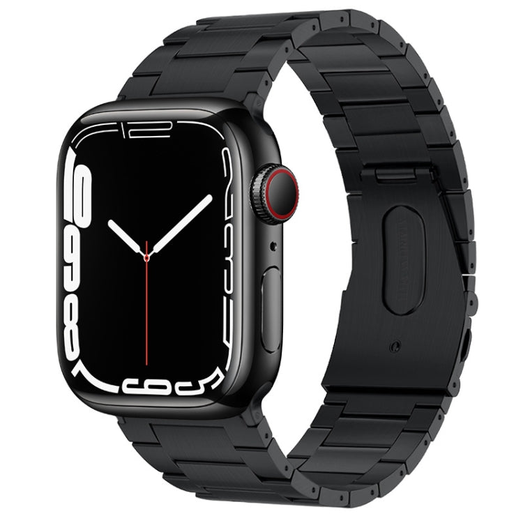 Bracelet de montre en métal titane à trois perles PG63, For Apple Watch Series 10 46mm, For Apple Watch Series 10 42mm, For Apple Watch SE 2023 44mm, For Apple Watch SE 2023 40mm, For Apple Watch Ultra 2 49mm, For Apple Watch Series 9 45mm             ...