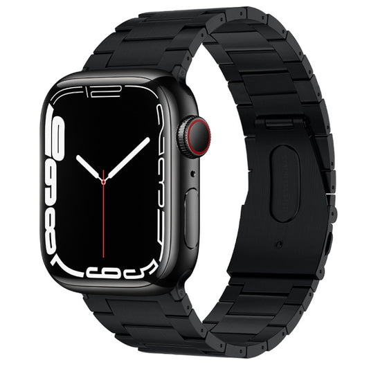 Bracelet de montre en métal titane à trois perles PG63, For Apple Watch Series 4 44mm, For Apple Watch Series 4 40mm, For Apple Watch Series 3 38mm, For Apple Watch Series 3 42mm, For Apple Watch Series 2 42mm, For Apple Watch Series 2 38mm            ...